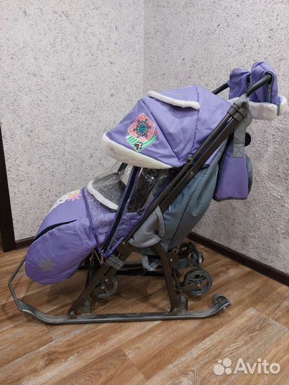 Санки-коляска Galaxy Galaxy kids 1-1 Plus