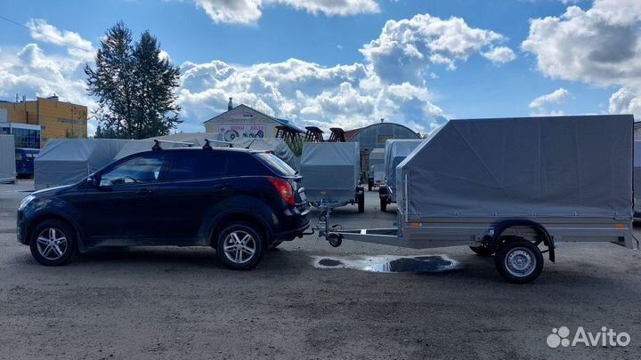 Прицеп оцинкованный 2.7х1.5 с тентом 