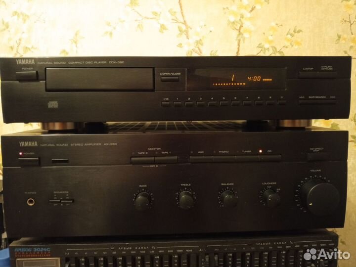 Cd проигрыватель +усилитель yamaha