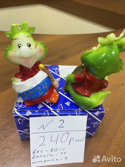 Новогодняя свеча. Подарок.Символ года. Дракон