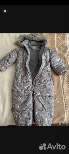 Зимний комбинезон для девочки 98