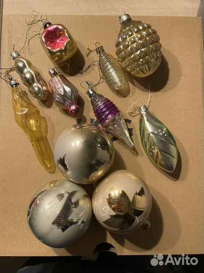 Елочные игрушки стекло