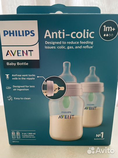 Бутылочки Avent anti-colic новые