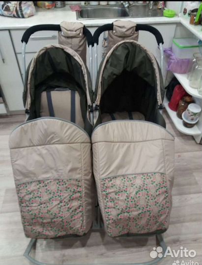 Санки коляска для двойни