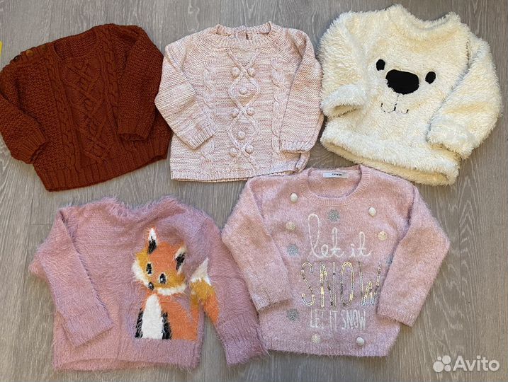 Свитера и теплые кофты для девочки