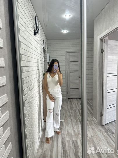 Джинсы белые женские 42 44