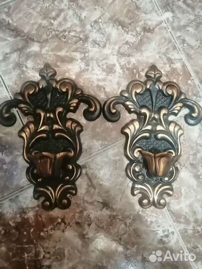 Медный подсвечник