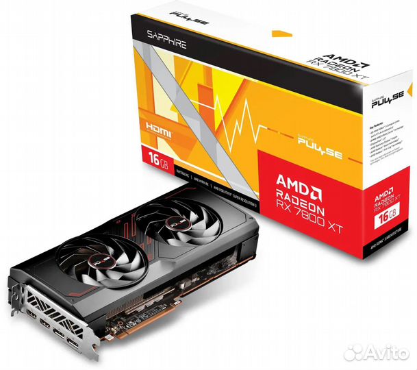Видеокарта Sapphire RX 7800 XT Pulse 16 Гб новая