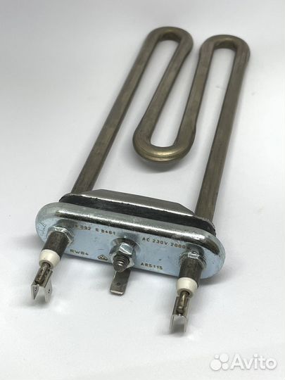 Тэн 2000W прямой без отв дрт L190мм пласт бак aris