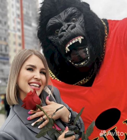 Ростовая кукла Кинг Конг поздравления