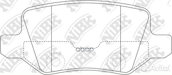 Колодки тормозные дисковые зад PN0214 NiBK