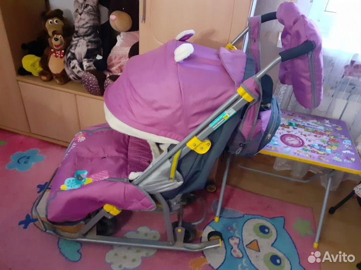 Детские санки коляска ника бу