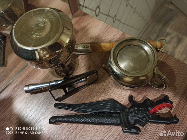 Набор столовых приборов,мельхиор,штопор -пушка