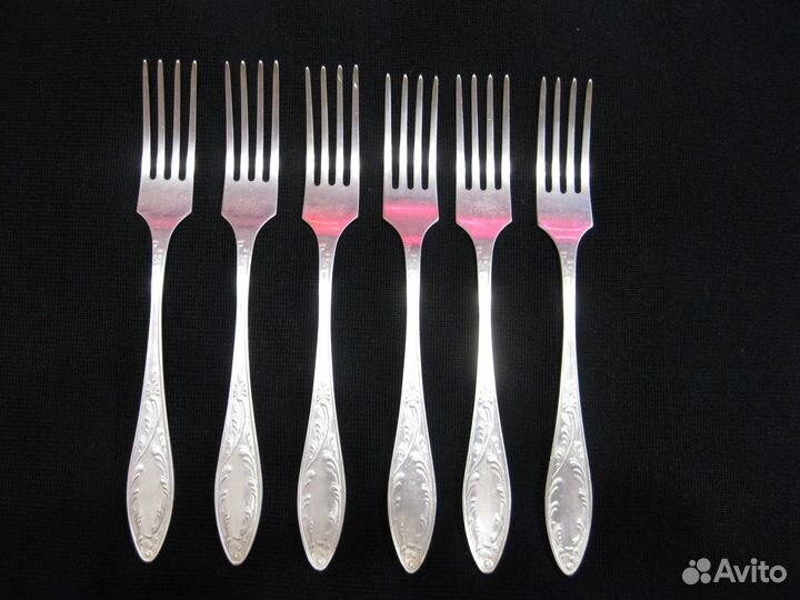 Мельхиор столовые приборы мнц Пламя