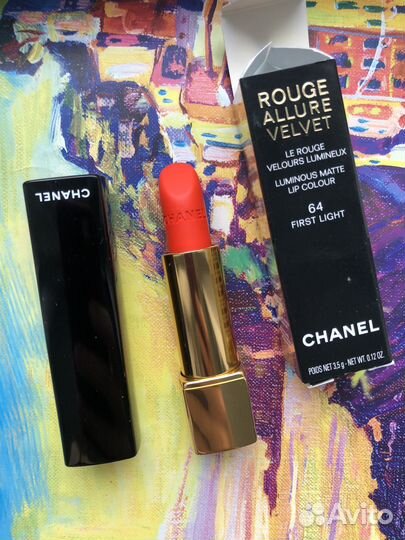 Помада chanel rouge allure velvet 64