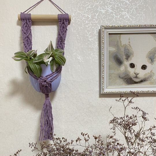 Макраме подвес для цветов