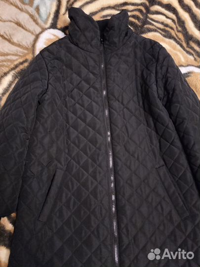 Стеганое пальто женское 42-44 демисезонный
