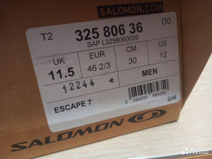 Лыжные ботинки salomon escape 7 sns