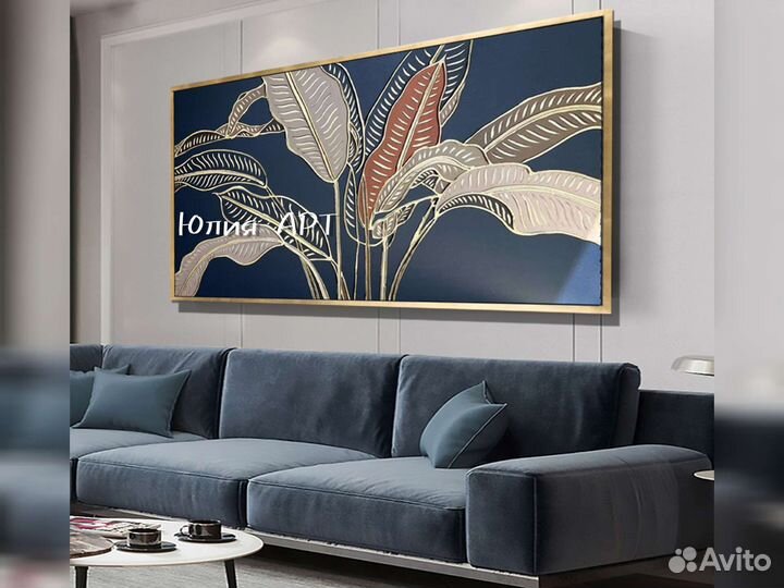 Картины в интерьер абстракции на холсте