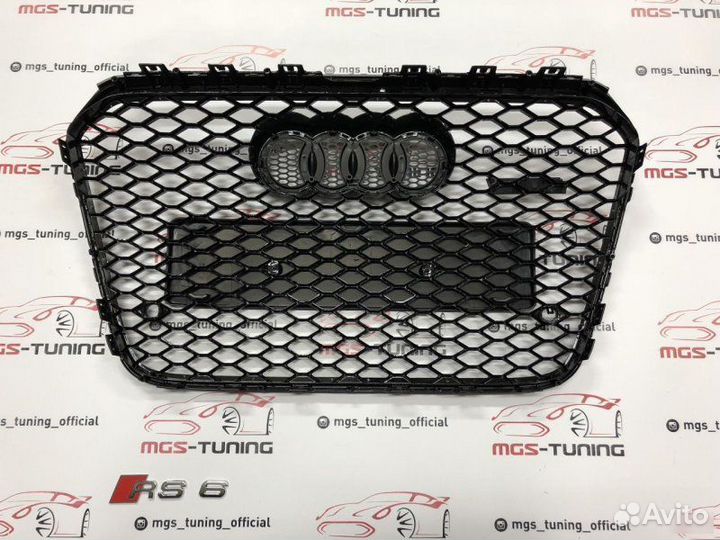 Решетка на Audi A6 в стиле RS6 кузов С7 дизайн 4.1