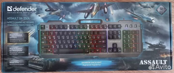 Клавиатура проводная Defender Assault GK-350L