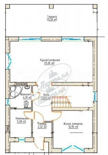 Дом 145 м² на участке 8 сот.