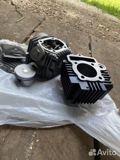 Цилиндр и головка цилиндра,мопеда alfa 110 cc