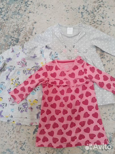 Платья для девочки пакетом на 1-2 года