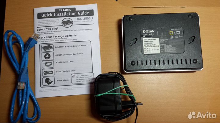 Модем d-link dsl-2500u