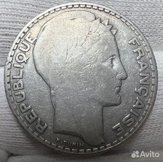 Монеты серебро Франция, Бельгия, Германия