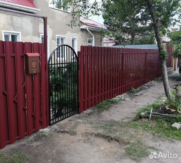 Штакетник металлический для забора