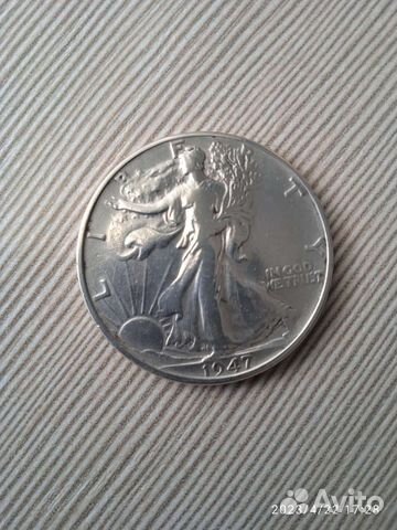Монета 50 центов 1947 года