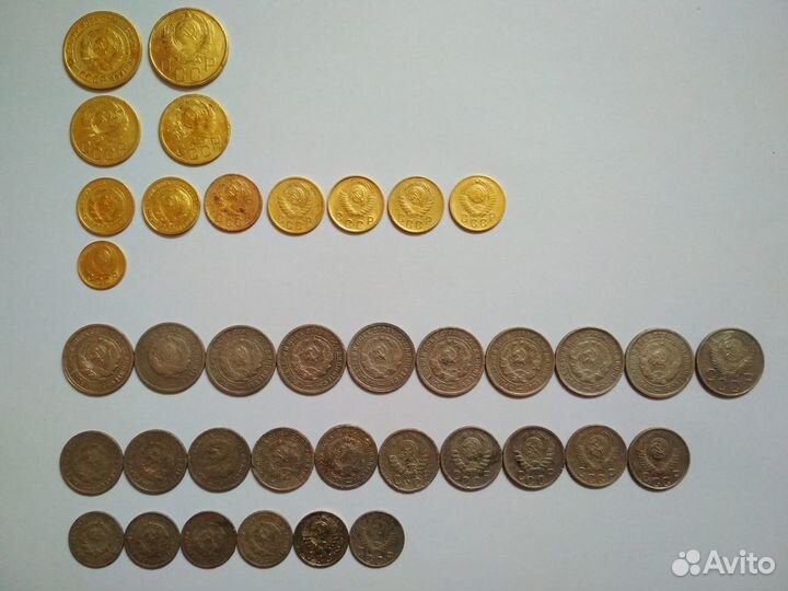 Монеты СССР разные с 1923 по 1991 год
