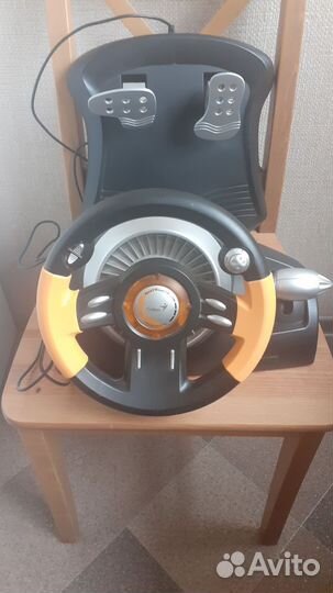 Игровой руль с педалями logitech speed wheel 3