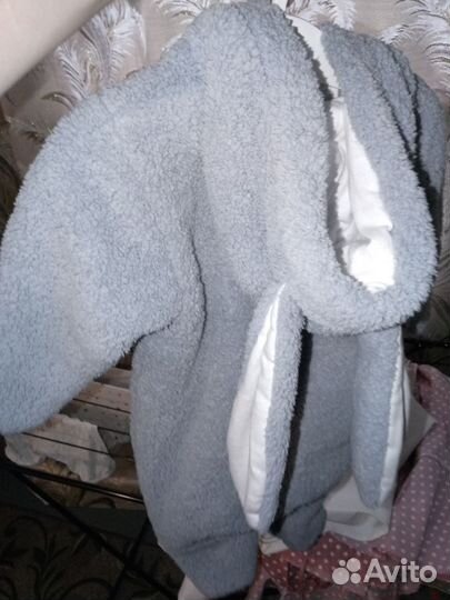 Плюшевый детский комбинезон