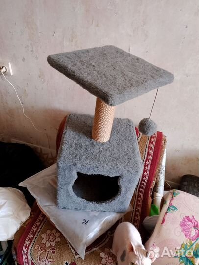 Домик для кошки с когтеточкой