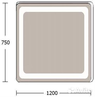 Зеркало De Aqua 1200х750 smr 406 120