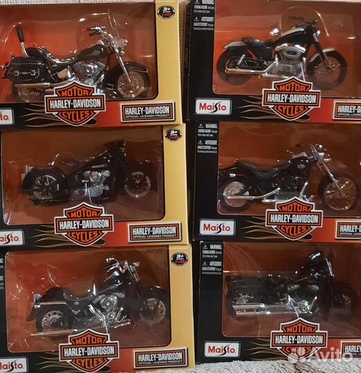 Модель мотоцикла harley davidson 1:18