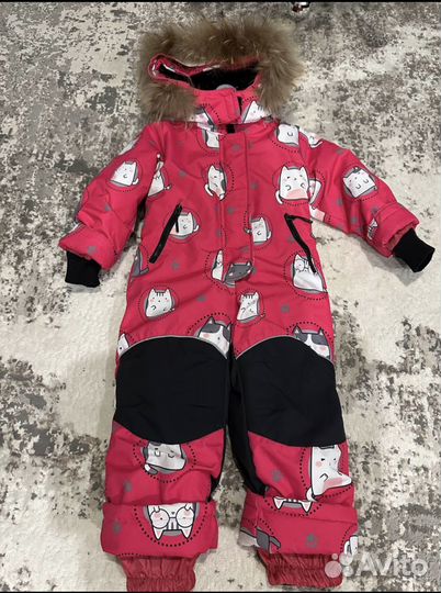 Зимний комбинезон для девочки 104
