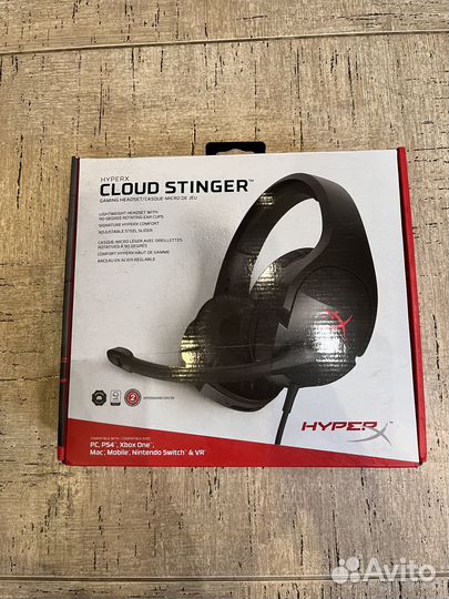 Наушники с микрофоном HyperX Cloud Stinger черный