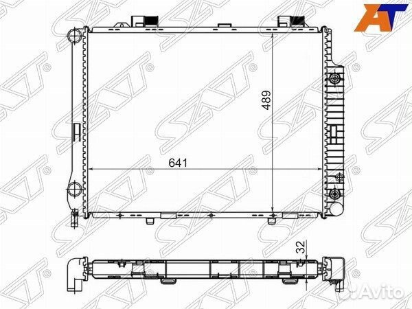 Радиатор mercedes E-class W210 2.8/3.2 95-97