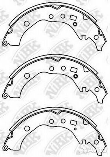 Колодки барабанные NiBK FN2389 - nibk