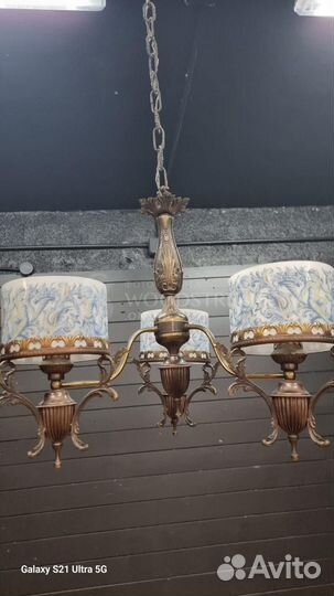 Люстра винтажная. Винтаж. Антикварная мебель