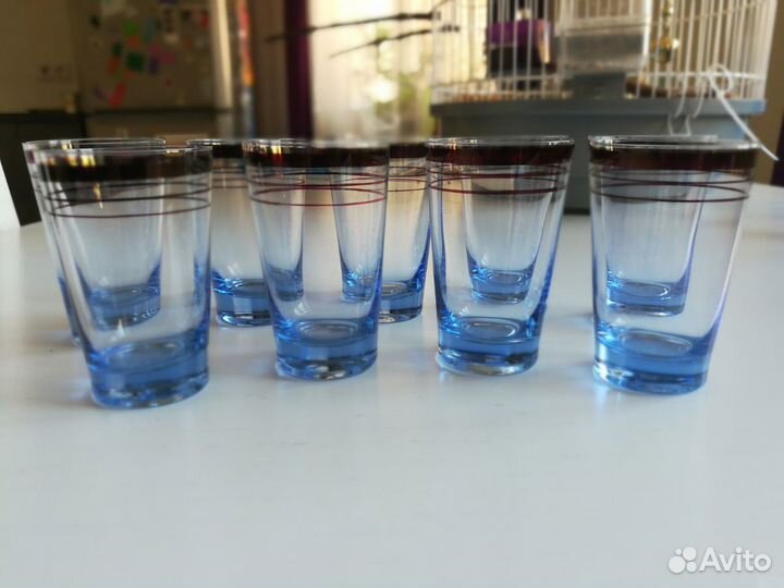 Стопка из цветного стекла времён СССР