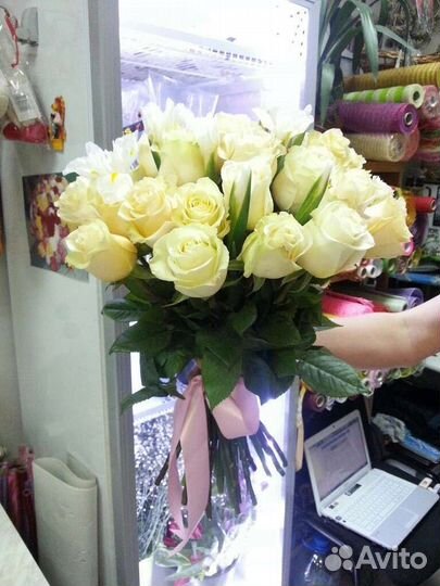 Цветы розы букет