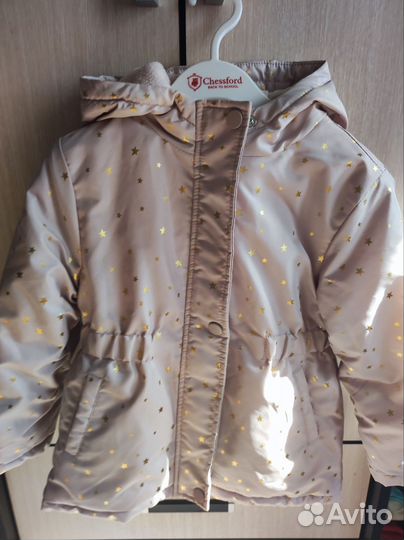 Куртка на девочку 98+ботинки 25