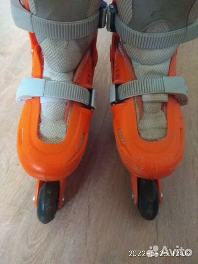 Роликовые коньки детские раздвижные 30-33 разм