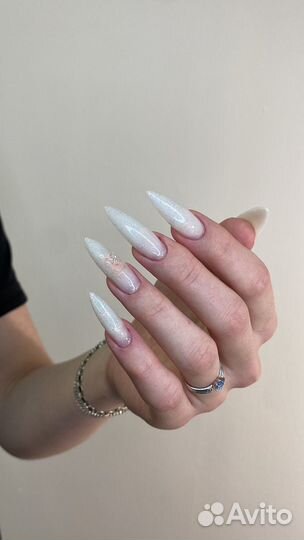 Маникюр наращивание ногтей