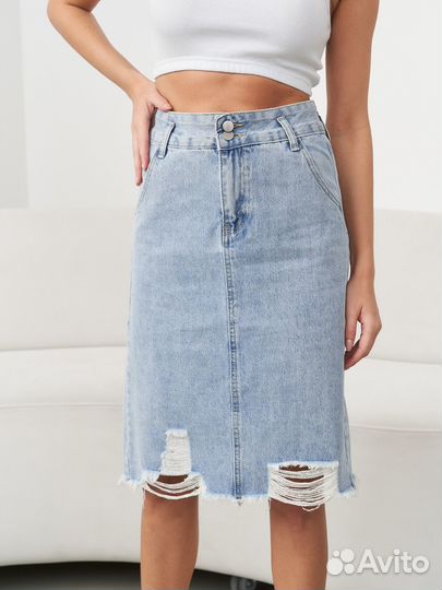 Юбка джинсовая