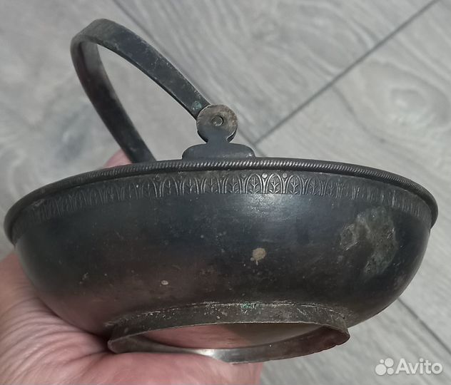 Конфетница мельхиор. СССР. Винтаж